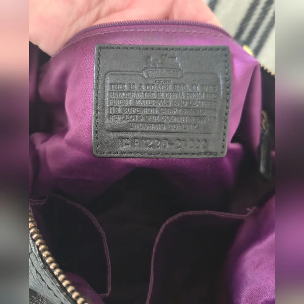 Coach Vintage  Juliette Black Leather  Bag - Picture 15 of 16